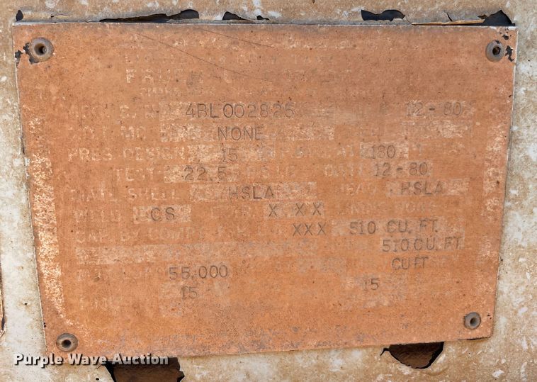 image for item KJ9761 1981 Fruehauf  pneumatic dry bulk trailer