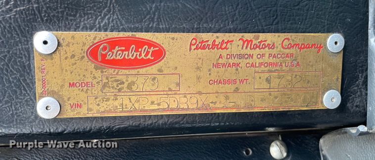 image for item MR9287 1991 Peterbilt 379  semi truck