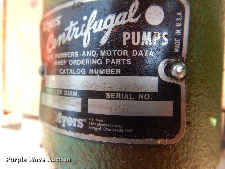 image for item DB7785 (6) Myers T2C-20 centrifugal pumps