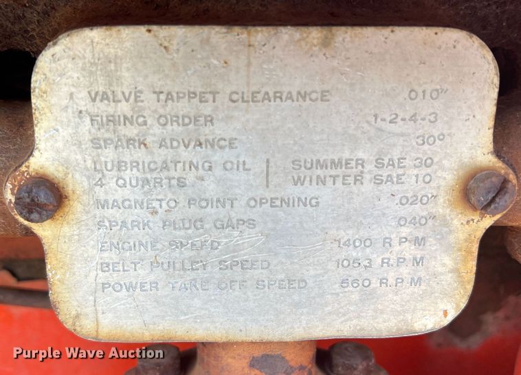 image for item DJ7718 Allis Chalmers B  tractor