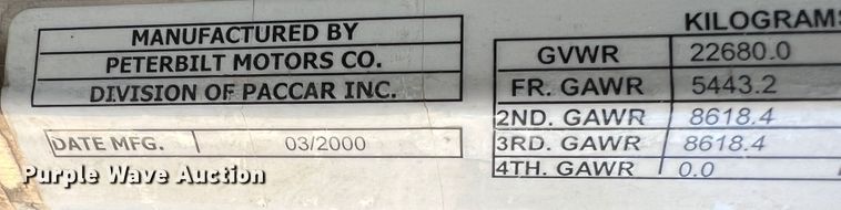 image for item DJ7720 2000 Peterbilt 379  semi truck