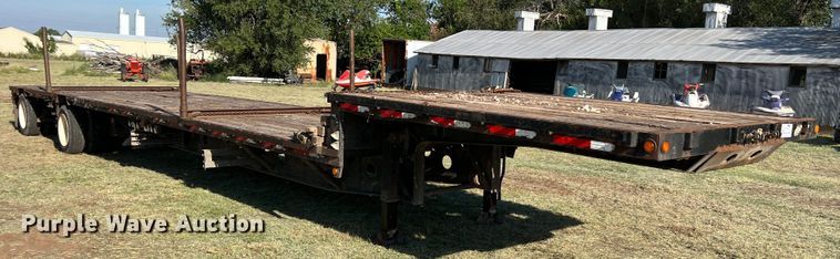 image for item DJ7721 2000 Doonan 532DB14A  drop deck equipment trailer