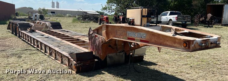 image for item DJ7727 1990 Trail King TK100HDG  lowboy equipment trailer