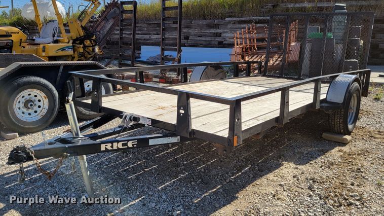 image for item DM8018 2018 Rice RSM7614  utility trailer