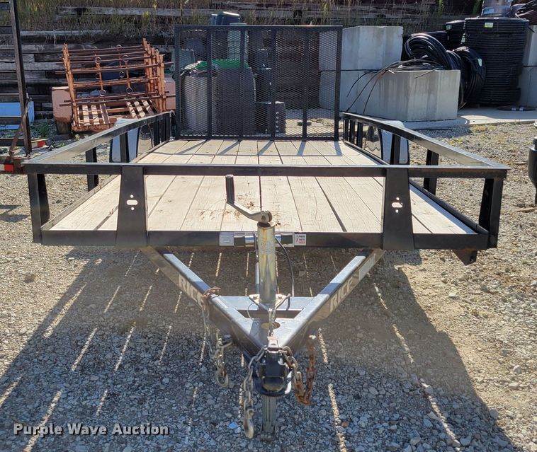 image for item DM8018 2018 Rice RSM7614  utility trailer