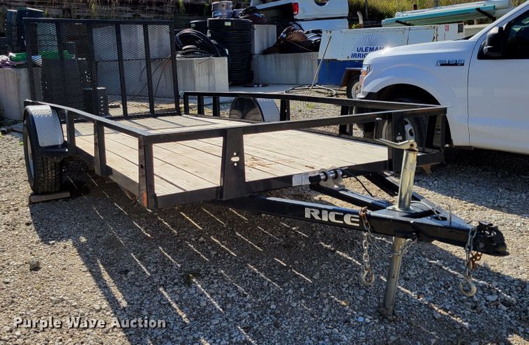 image for item DM8018 2018 Rice RSM7614  utility trailer