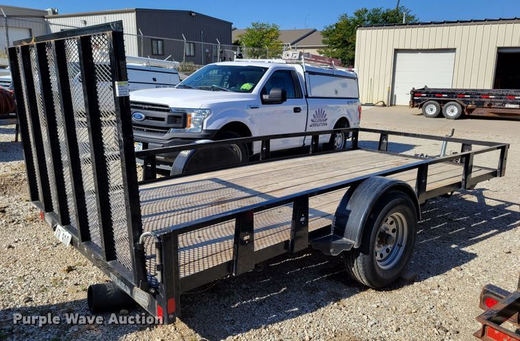 image for item DM8018 2018 Rice RSM7614  utility trailer