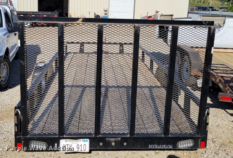 image for item DM8018 2018 Rice RSM7614  utility trailer