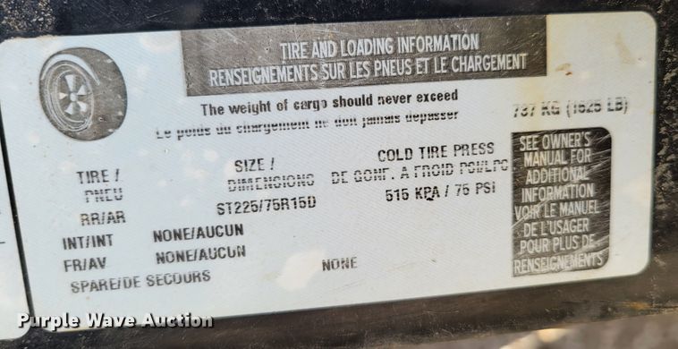 image for item DM8018 2018 Rice RSM7614  utility trailer