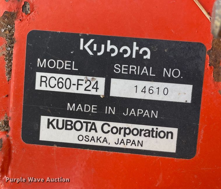image for item DN5109 Kubota F2000  lawn mower