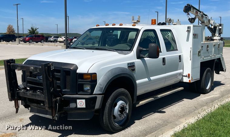 image for item IA9101 2009 Ford F550 Super Duty  Crew Cab utility / service truck