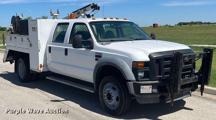 image for item IA9101 2009 Ford F550 Super Duty  Crew Cab utility / service truck