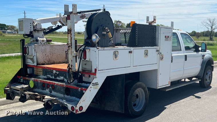 image for item IA9101 2009 Ford F550 Super Duty  Crew Cab utility / service truck