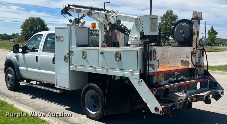 image for item IA9101 2009 Ford F550 Super Duty  Crew Cab utility / service truck