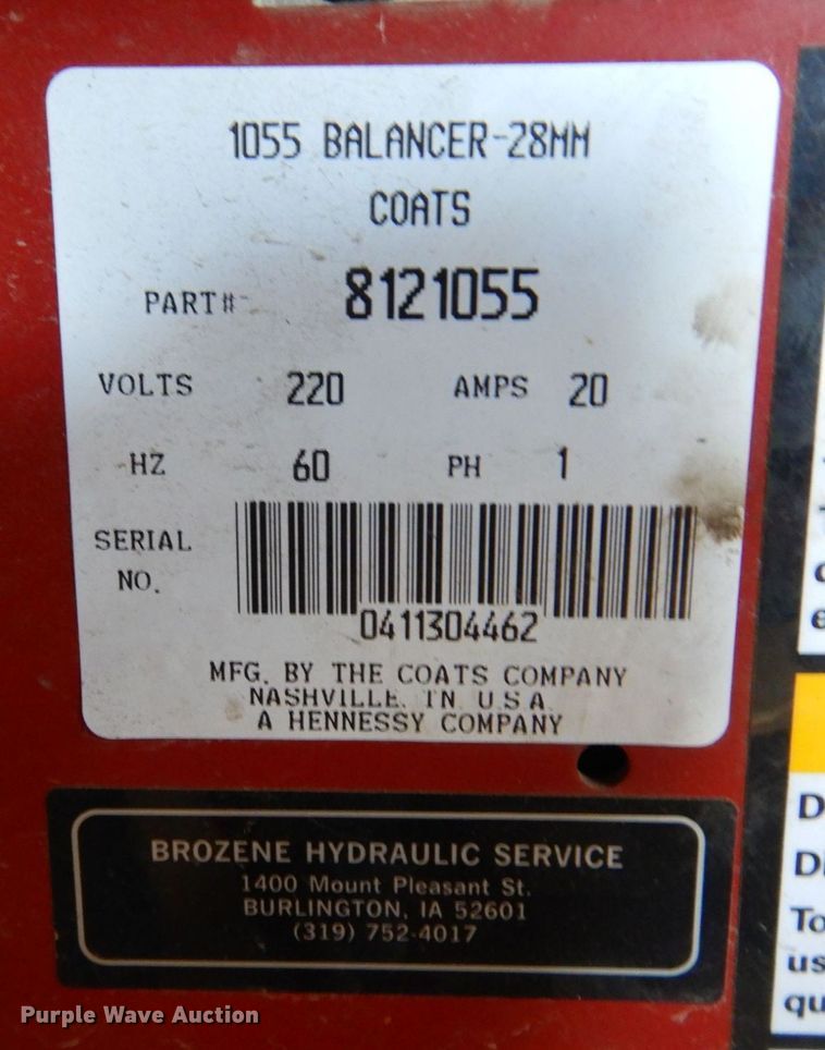 image for item KF9521 (2) Coats computer wheel balancers