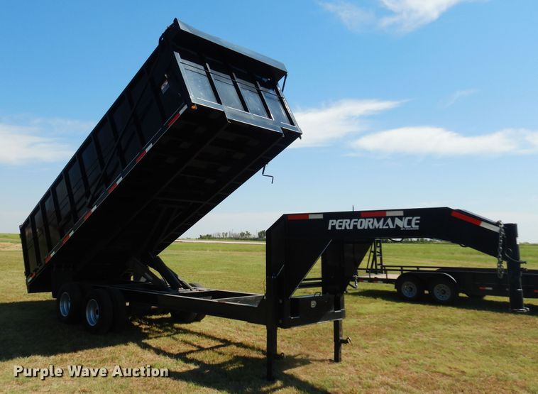 image for item KI9221 2014 Parker  dump trailer