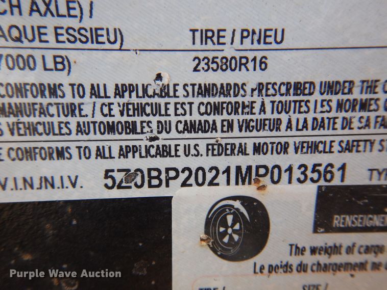 image for item KI9222 2021 Road Boss  equipment trailer