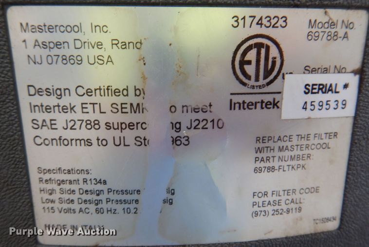 image for item KP9300 Mastercool 69788-A  refrigerant recycler