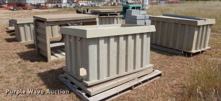 image for item LB9924 (7) fiberglass vaults