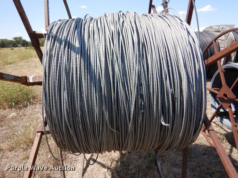 image for item LB9927 Approximately 12 rolls of steel strand cables