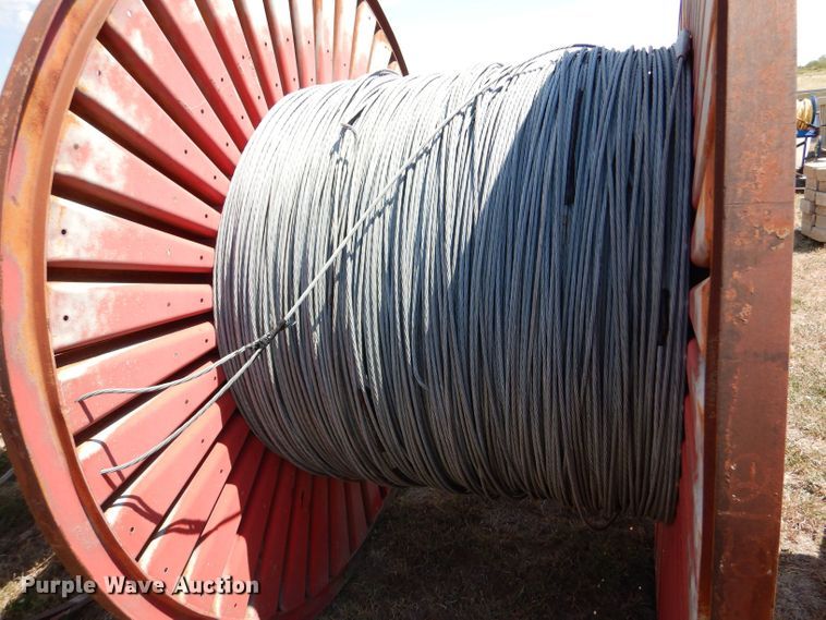 image for item LB9927 Approximately 12 rolls of steel strand cables