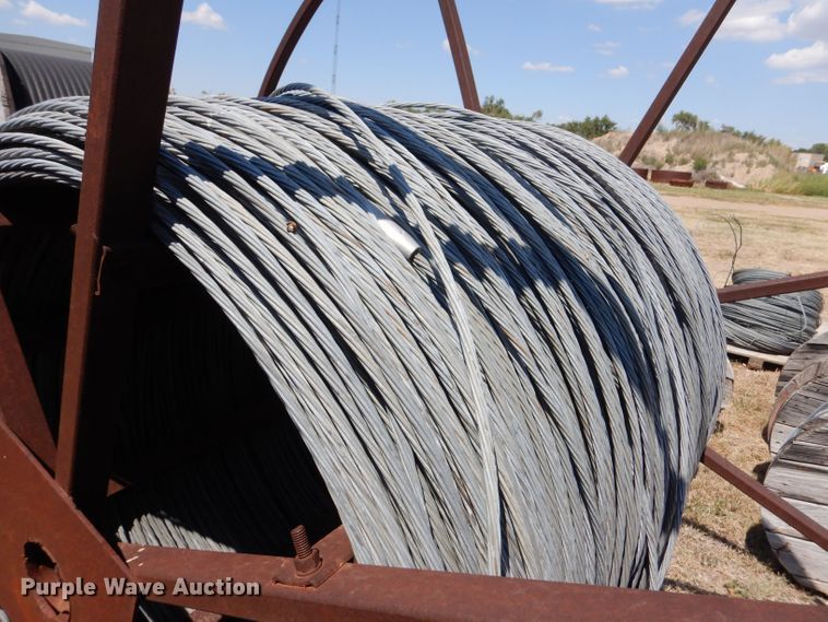 image for item LB9927 Approximately 12 rolls of steel strand cables