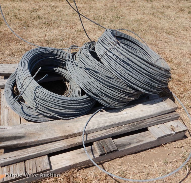 image for item LB9927 Approximately 12 rolls of steel strand cables