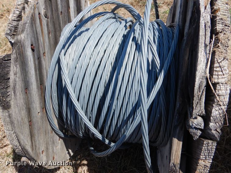 image for item LB9927 Approximately 12 rolls of steel strand cables