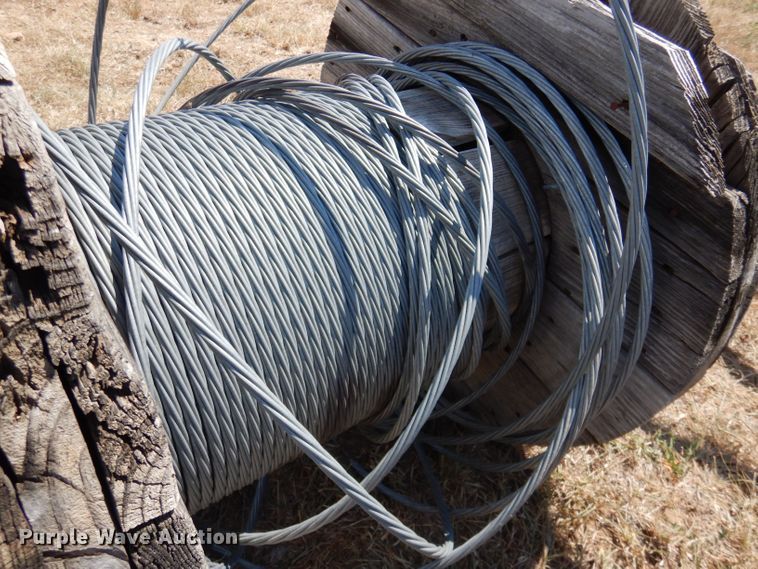 image for item LB9927 Approximately 12 rolls of steel strand cables