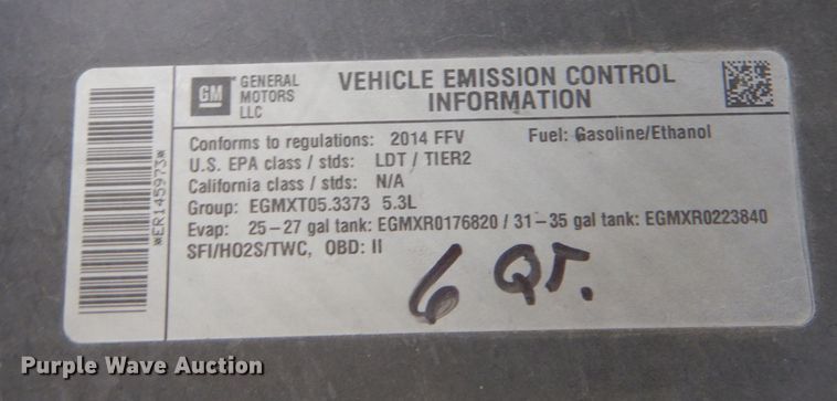 image for item LB9961 2014 Chevrolet Tahoe LTZ  SUV