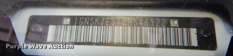 image for item LB9962 2011 Chevrolet Suburban LT 1500  SUV