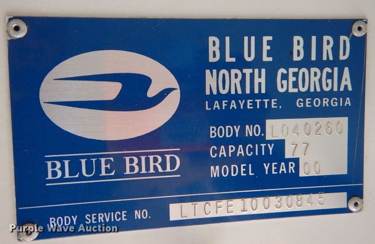 image for item LB9976 2000 Blue Bird  school bus