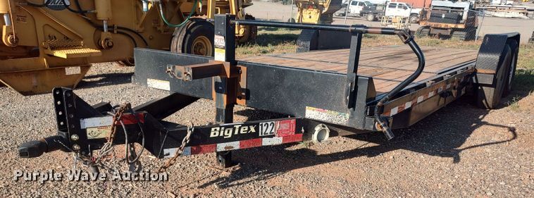 image for item LK9220 2018 Big Tex  tilt deck equipment trailer
