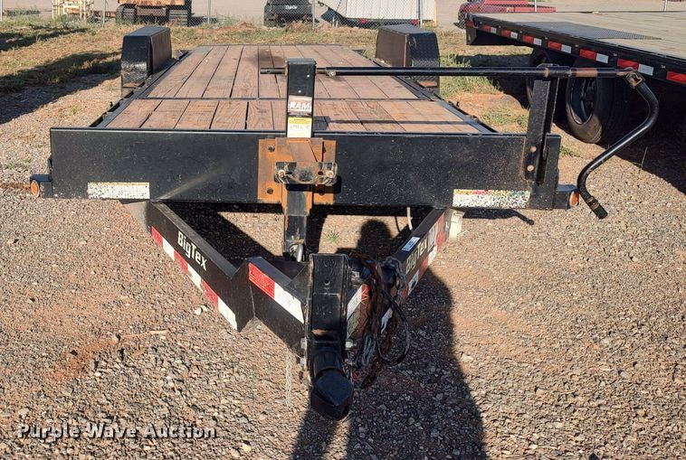 image for item LK9220 2018 Big Tex  tilt deck equipment trailer
