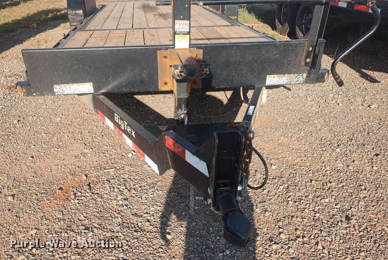 image for item LK9220 2018 Big Tex  tilt deck equipment trailer