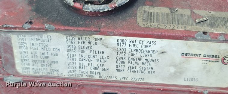 image for item LM9726 1992 Federal Motors Hurricane  aerial platform fire truck