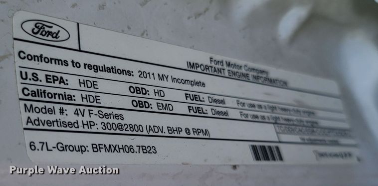 image for item LM9732 2011 Ford F550 Super Duty XL  bucket truck