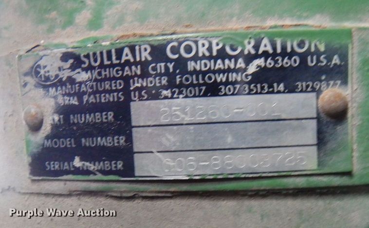 image for item LS9882 Sullair 185DPQ-JDD  air compressor
