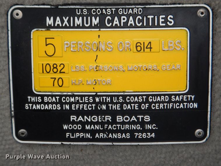 image for item LY9063 2000 Ranger Cherokee 116  boat