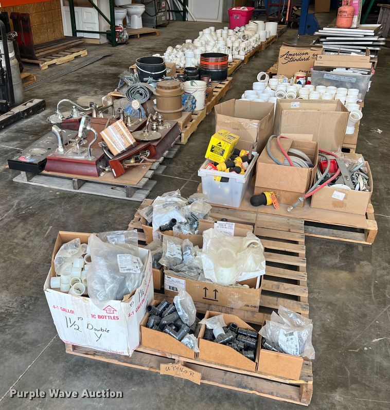 image for item MR9830 (12) pallets of plumbing parts