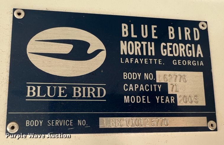 image for item MR9838 2005 Blue Bird Vision  school bus