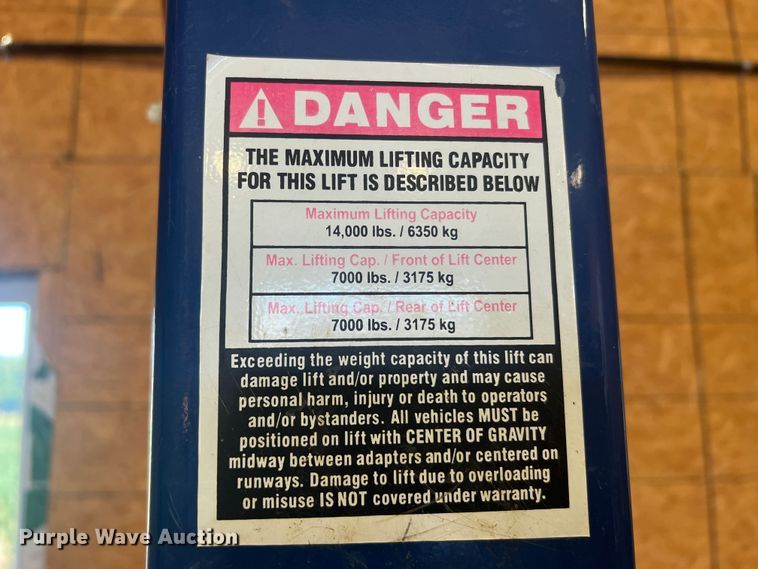 image for item MR9866 BendPak HDS-14  four post automotive lift