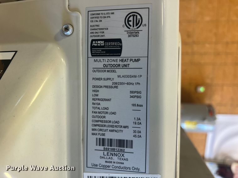 image for item MR9867 (4) Lennox heat pumps