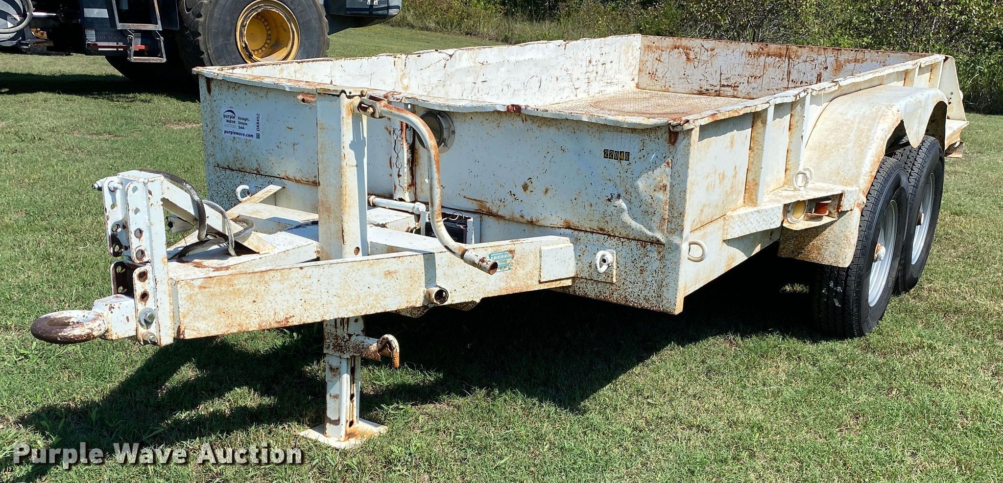 Shop built utility trailer in Drumright, OK Item DK6452 sold Purple