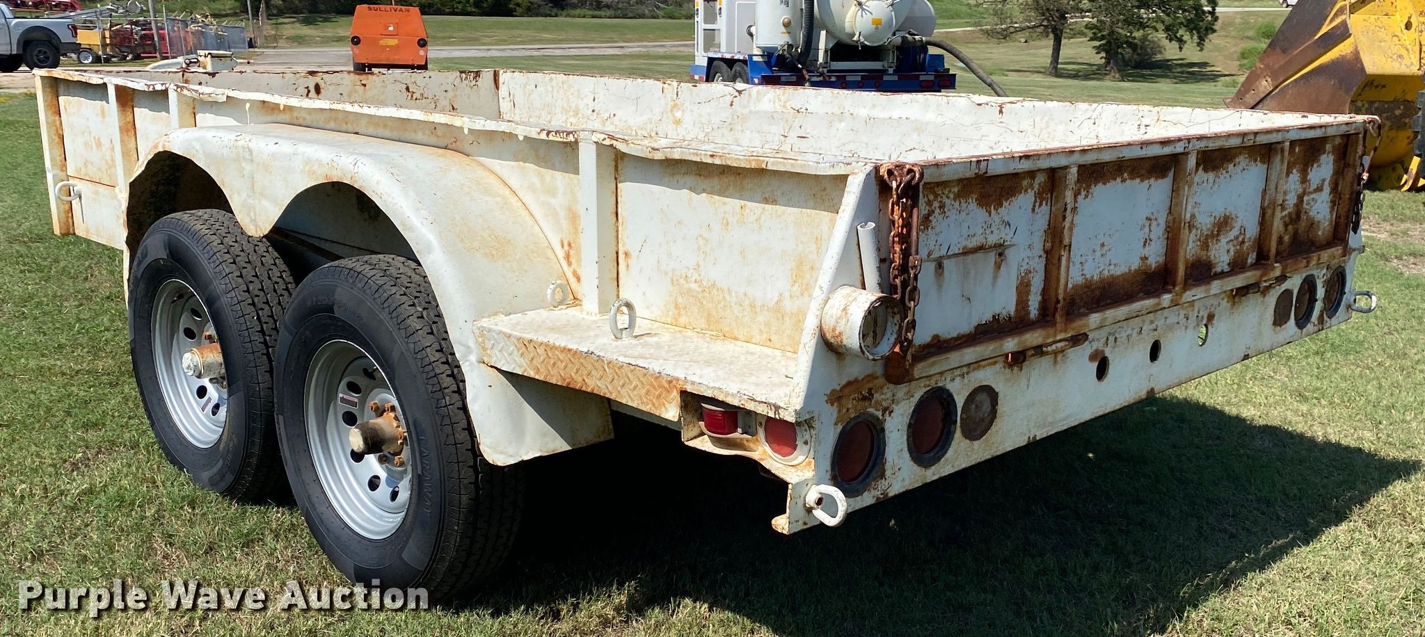 Shop built utility trailer in Drumright, OK Item DK6452 sold Purple