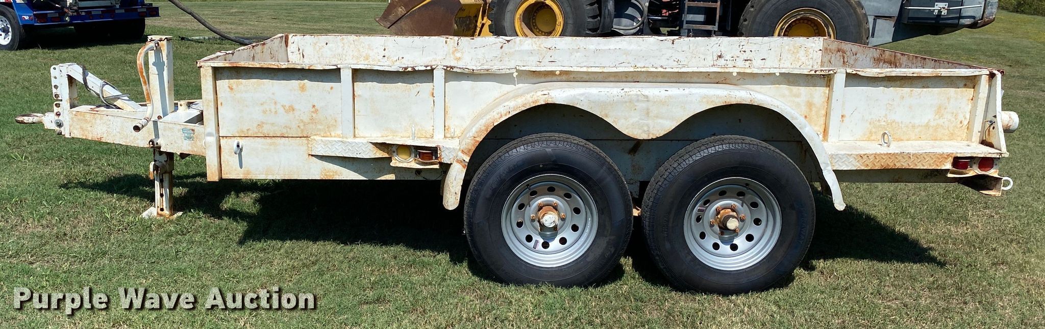 Shop built utility trailer in Drumright, OK Item DK6452 sold Purple