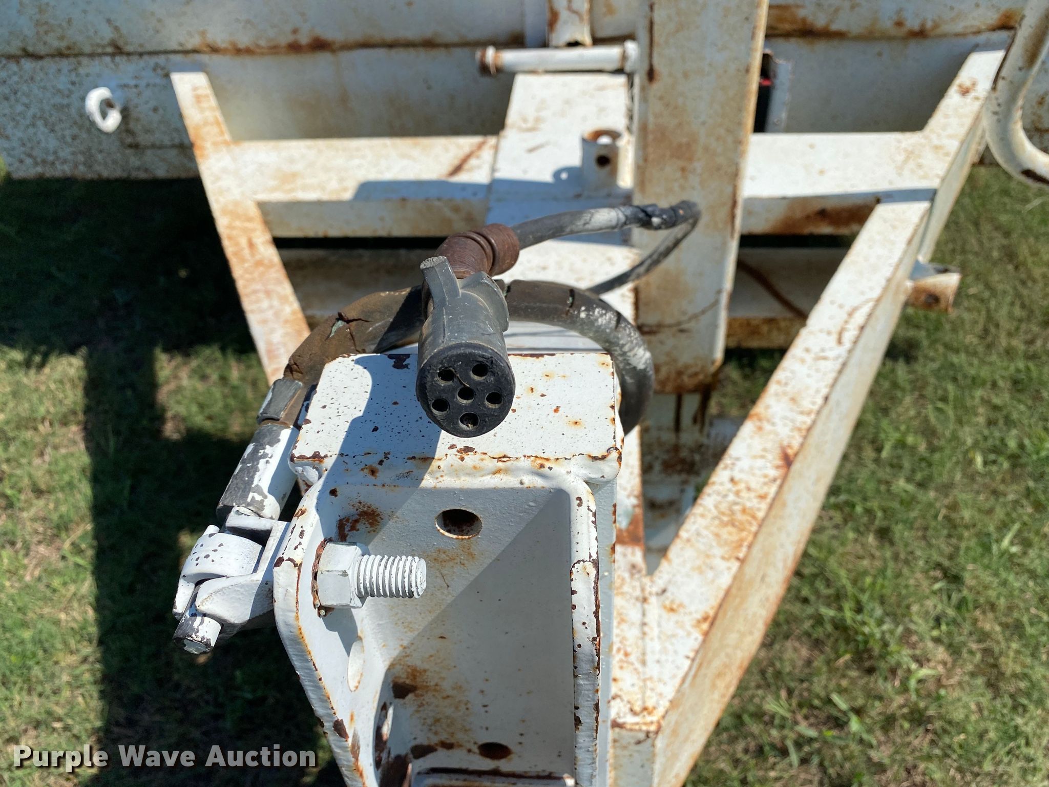 Shop built utility trailer in Drumright, OK Item DK6452 sold Purple