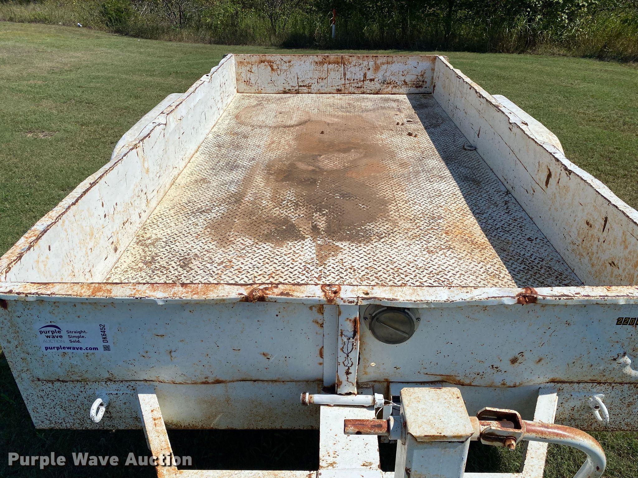 Shop built utility trailer in Drumright, OK Item DK6452 sold Purple