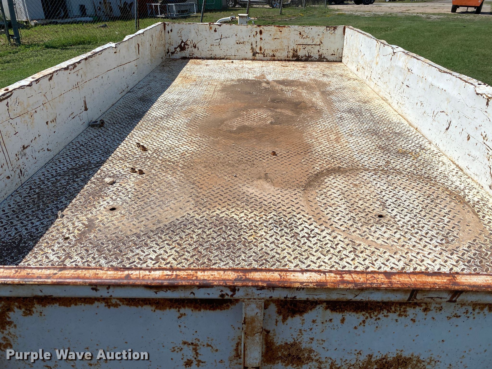 Shop built utility trailer in Drumright, OK Item DK6452 sold Purple