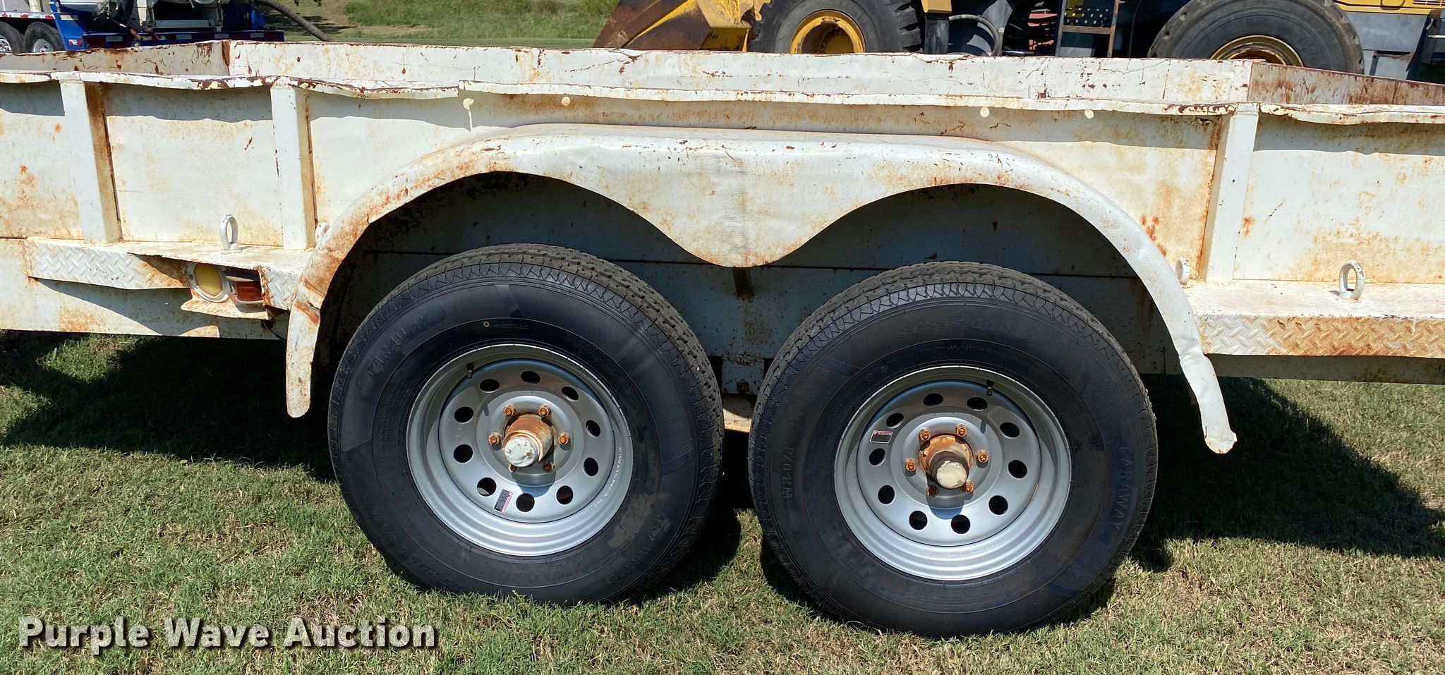 Shop built utility trailer in Drumright, OK Item DK6452 sold Purple
